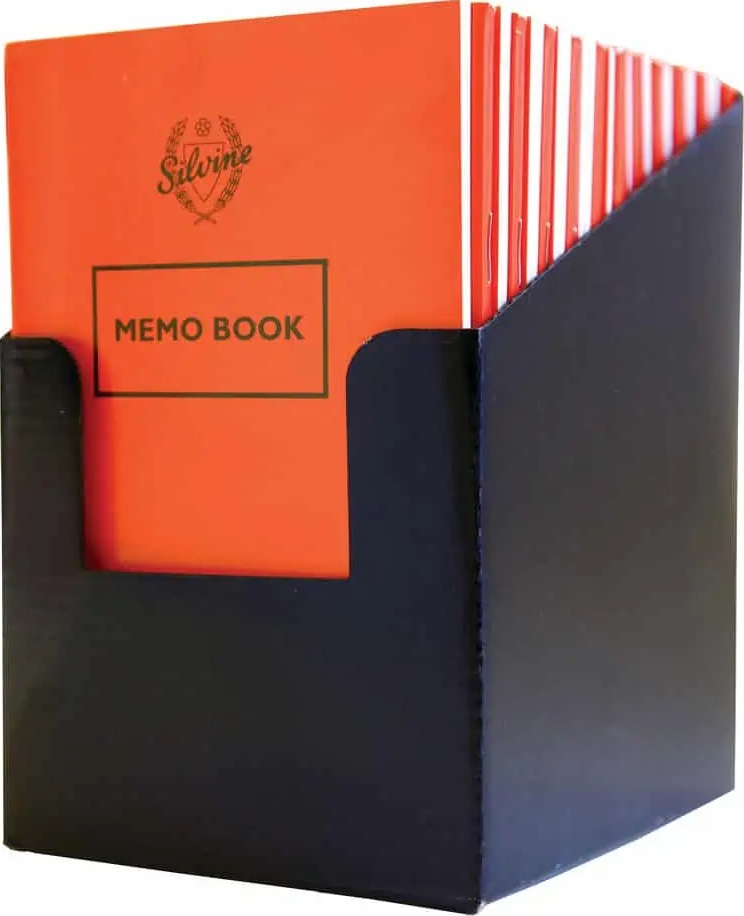 Memo Book, 158 x 99mm, 72 Lined pages, Display, 24's