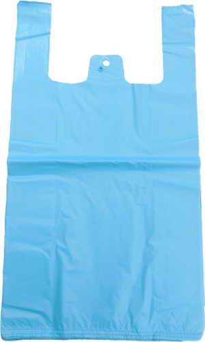 Carrier Bags, 11 x 17 x 2 'Large 2*', Blue, 1000's