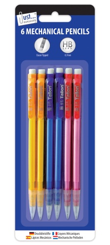 Mechanical Pencils with erasers, 6's