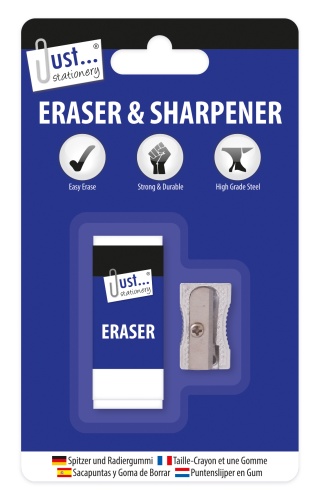 Sharpener, Metal + Eraser
