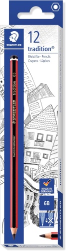 Pencils, Staedtler Tradition, 6B, 12's