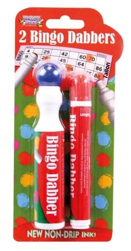 Bingo Dabbers Bottles Assorted Colours, Twin Pack