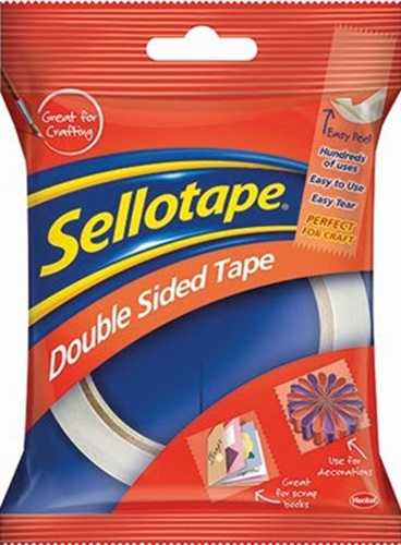 Tape, 12mm x 33m Double Sided, Sellotape