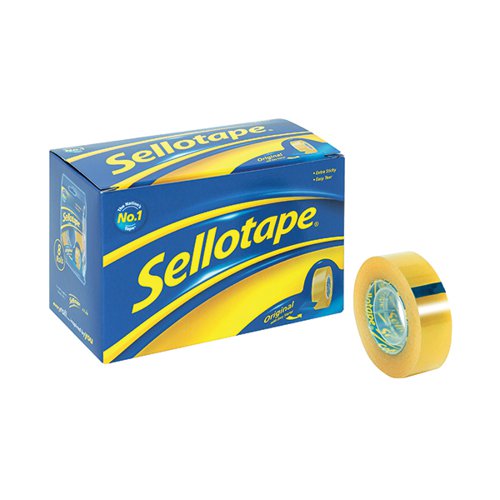 Sellotape Original, 18mmx25m Sleeve Pack
