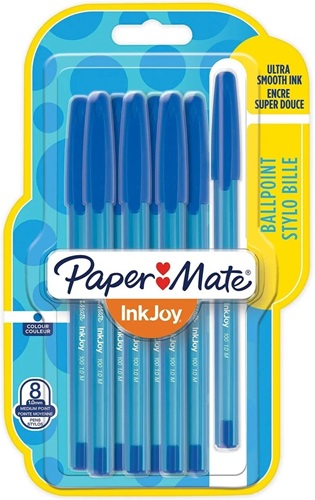 Pens, PaperMate Inkjoy, Blue, 4's