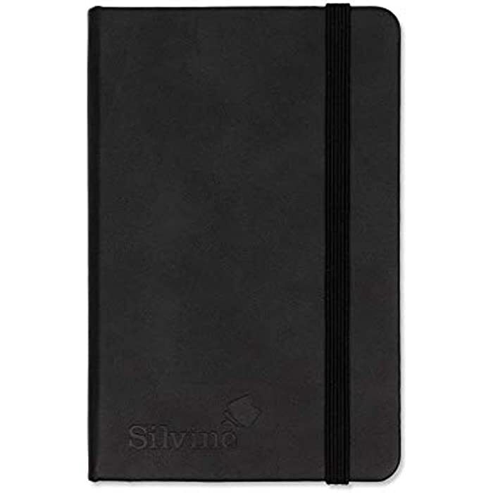 Notebooks, A6 Soft Feel Executive 160 Lined Pages, Black
