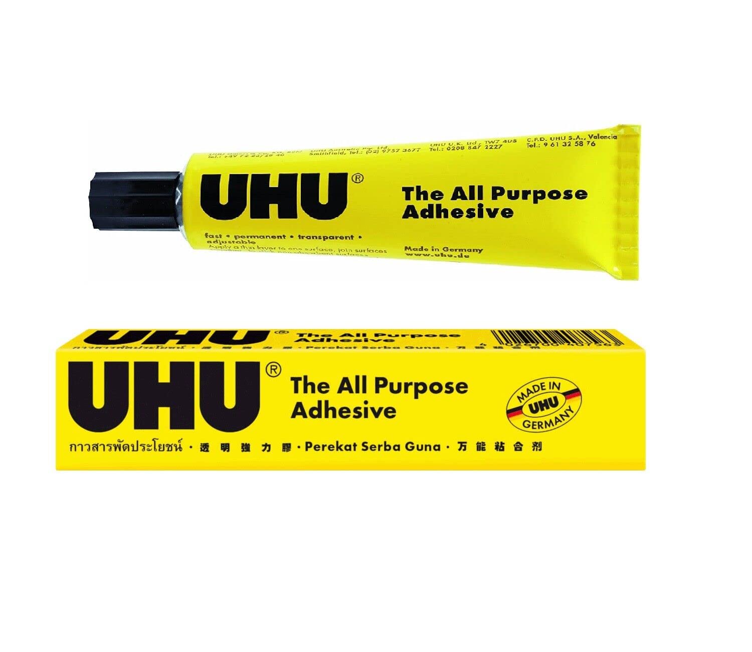 Glue, UHU No12, All Purpose Adhesive, 20ml, Display