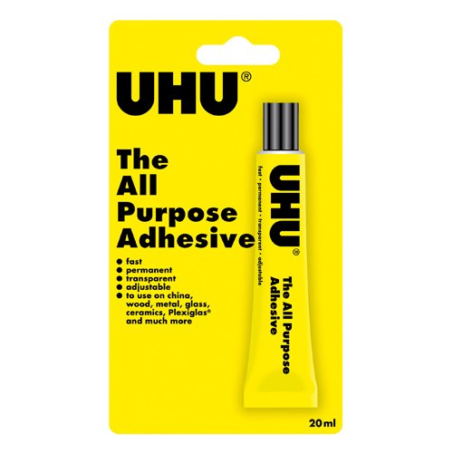 Glue, UHU No12 All Purpose Adhesive, 20ml, Hanging Card