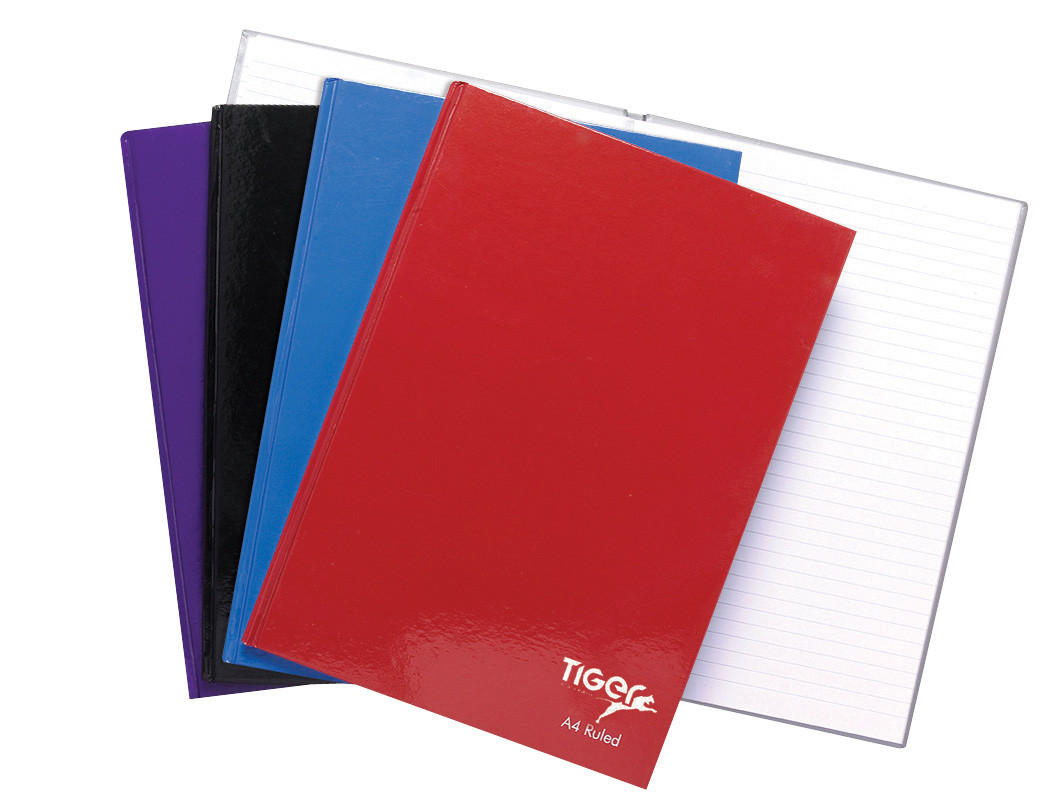 Notebooks, A4, Casebound Assorted, 80 Pages, 3's