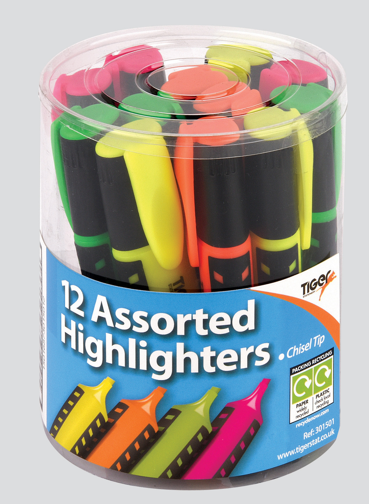 Highlighters, Assorted, Tub