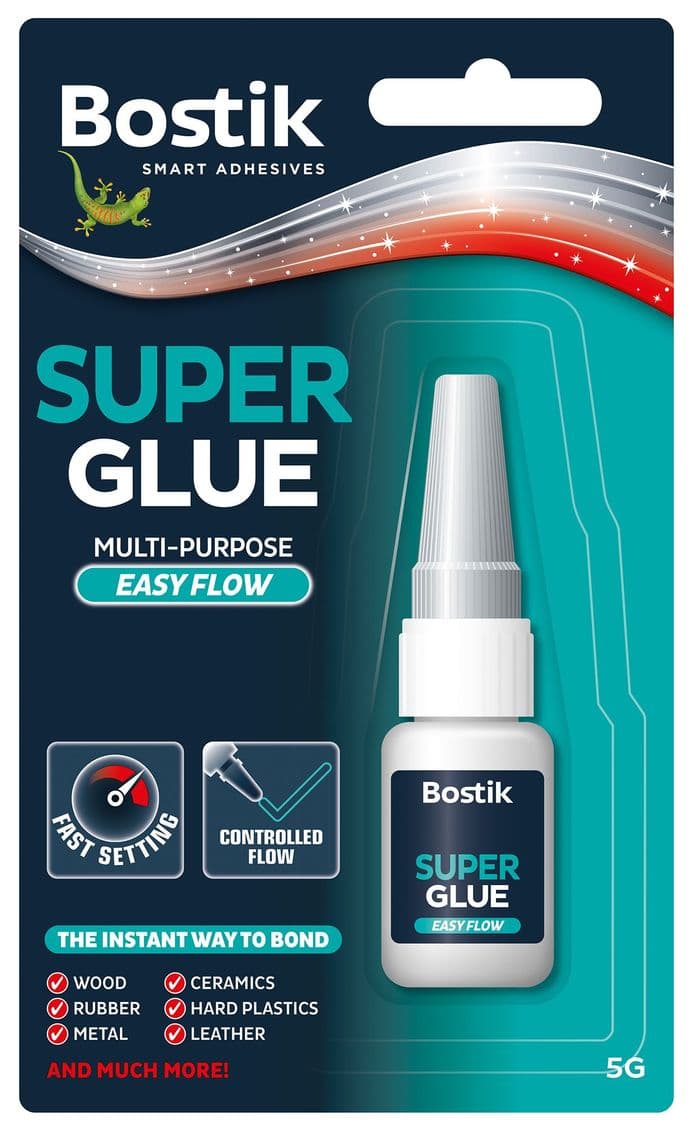 Super Glue, 5gm, Bostik Easyflow, Bottle
