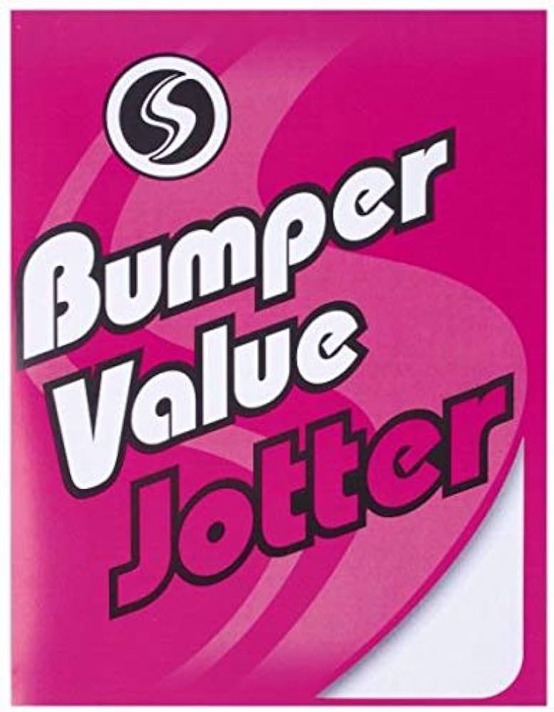 Value Bumper Jotter, 200 Plain Pages, 229mm x 178mm