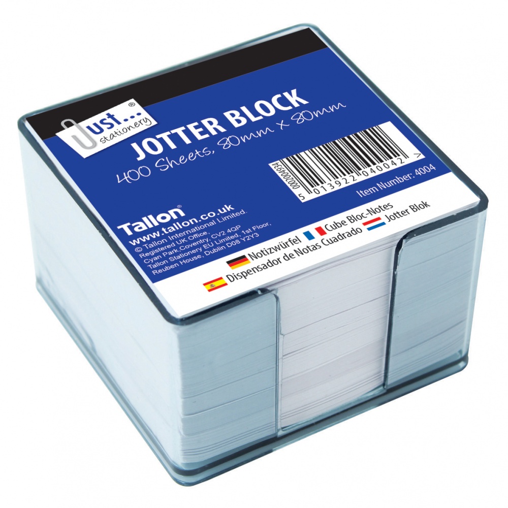 Jotter Block, 85 x 55mm, White Sheets, 400's CDU