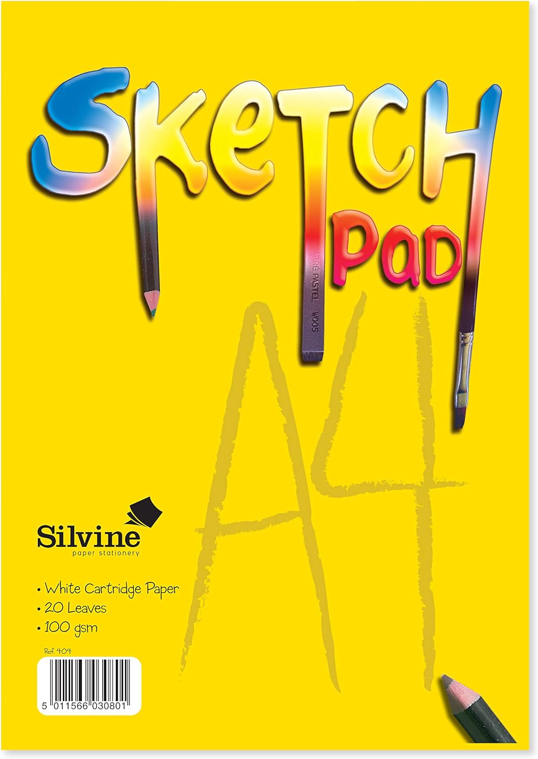 Sketch Pad , A4, 100gsm Cartridge Paper, 20 sheets