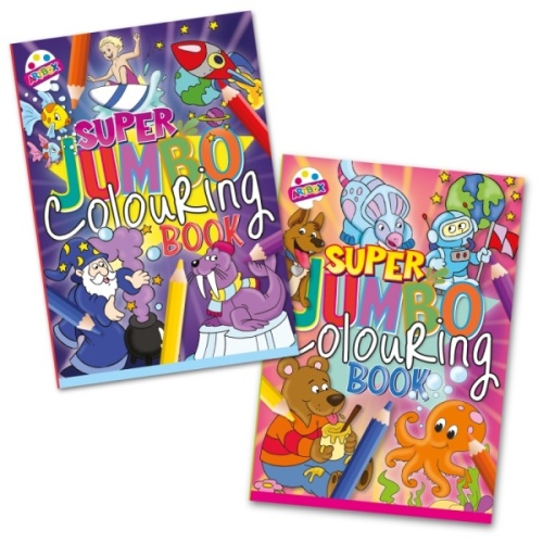 Books, Jumbo Colouring Books, Super