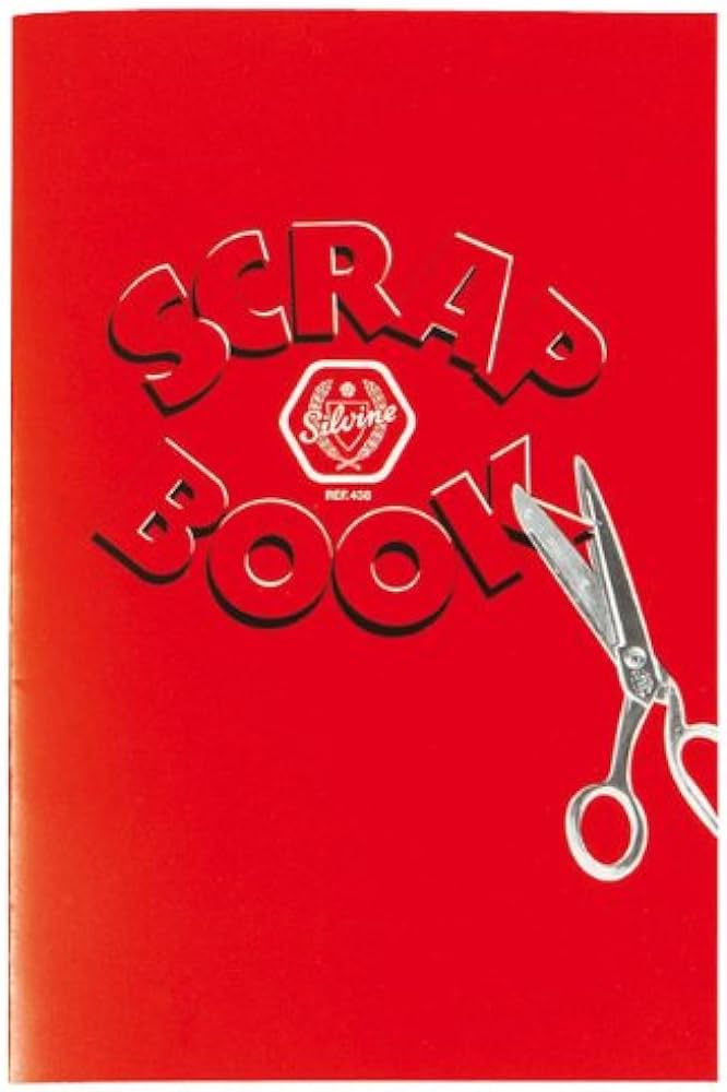 Scrap Book Scissors Design, 120gsm, 377x251mm, 24 pages
