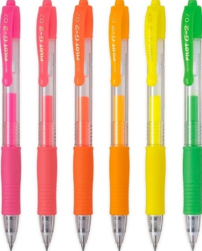 Pens, Pilot G2 Retractable Neon, Display