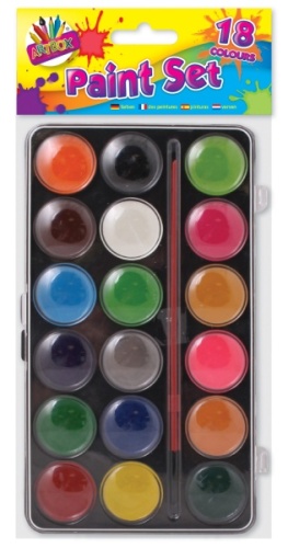 Art Box Paint Set, 18 Colour