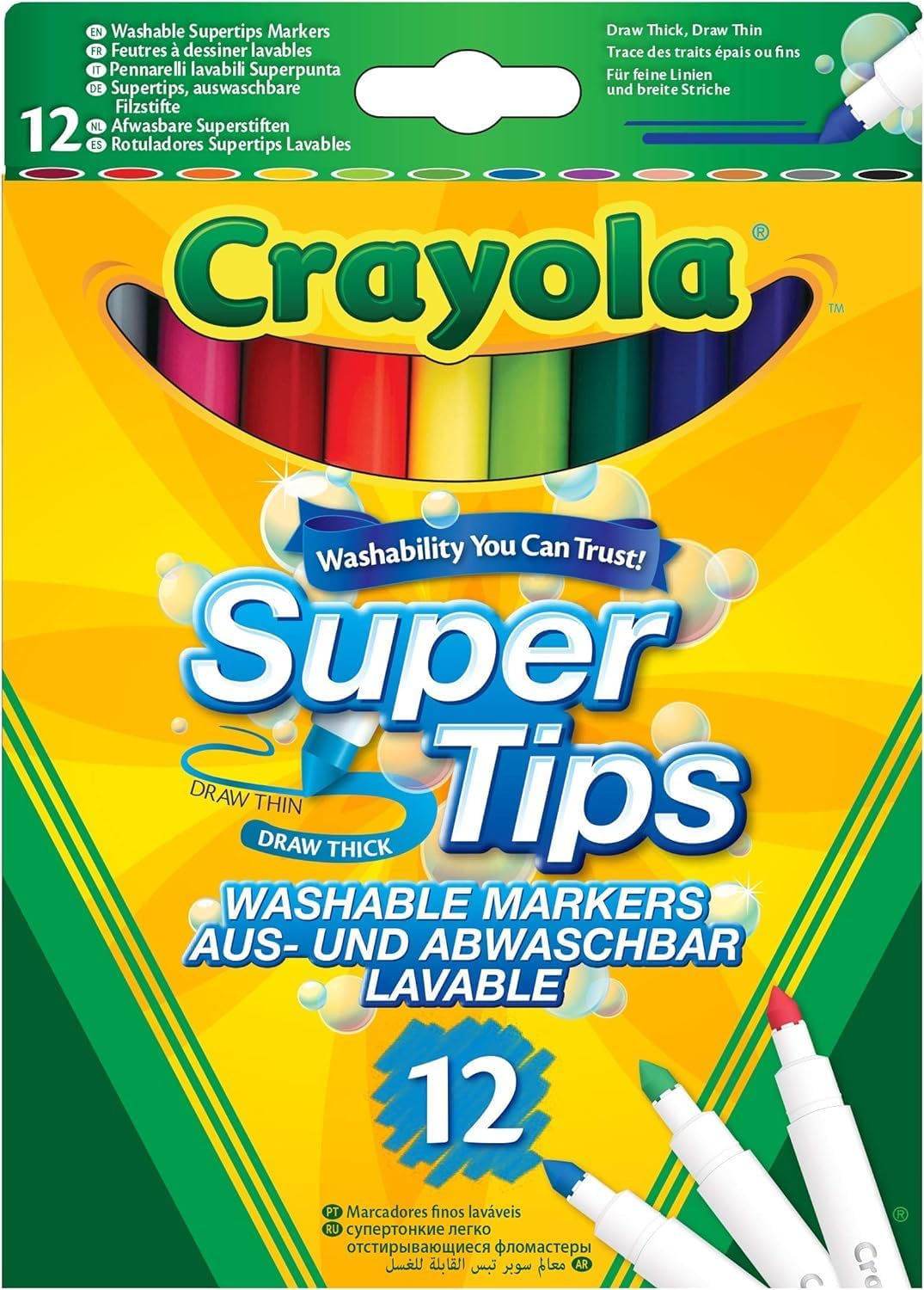 Markers, Crayola Bright Supertips, 12's