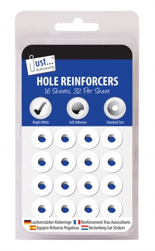 Hole Reinforcers, 17 Sheets of 30 Labels