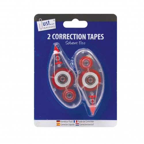 Correction Tapes, Carded, Twin pack