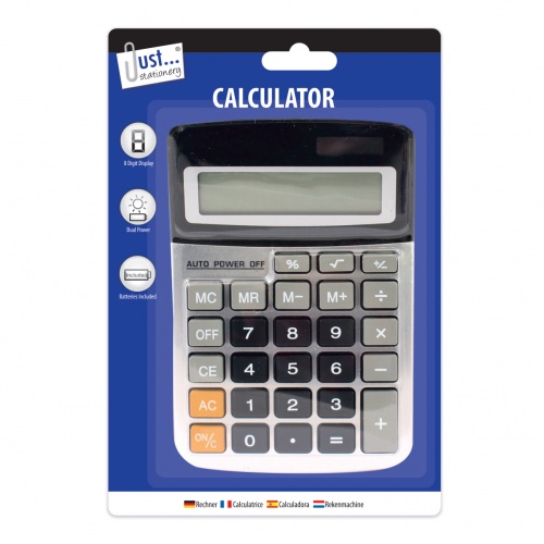 Calculator, 104 x 152mm, Midi 8 digit Dual powered