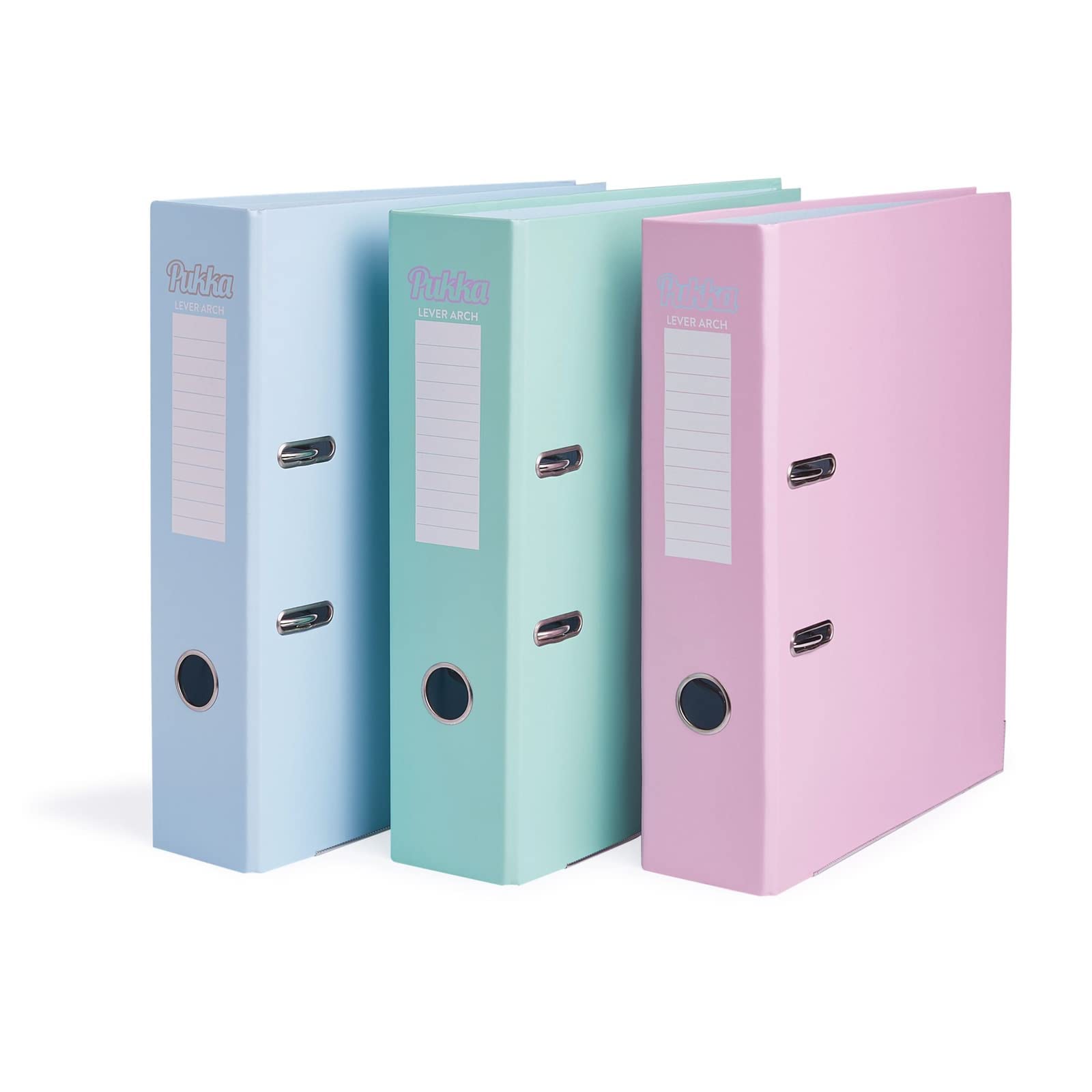 Lever Arch File, A4 Pastel Assorted (Pink & Blue)
