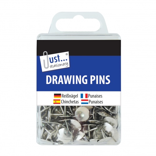 Drawing Pins, Assorted Colours, Approx. 120