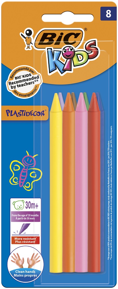 BiC Kids Plastidecor Crayons (8)