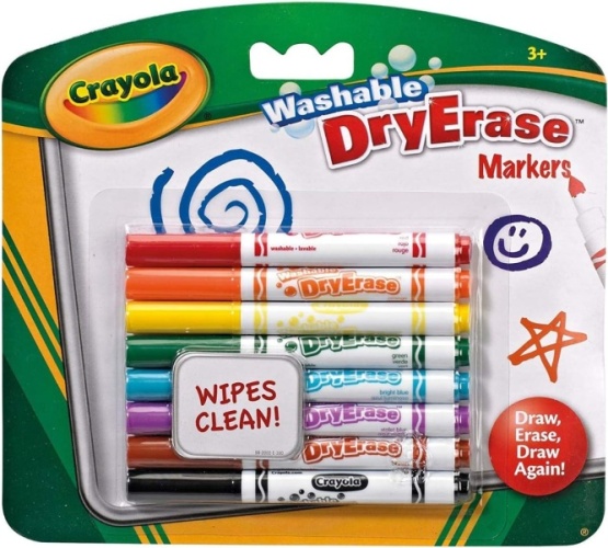 Markers, Crayola Washable Dry Erase, 8's