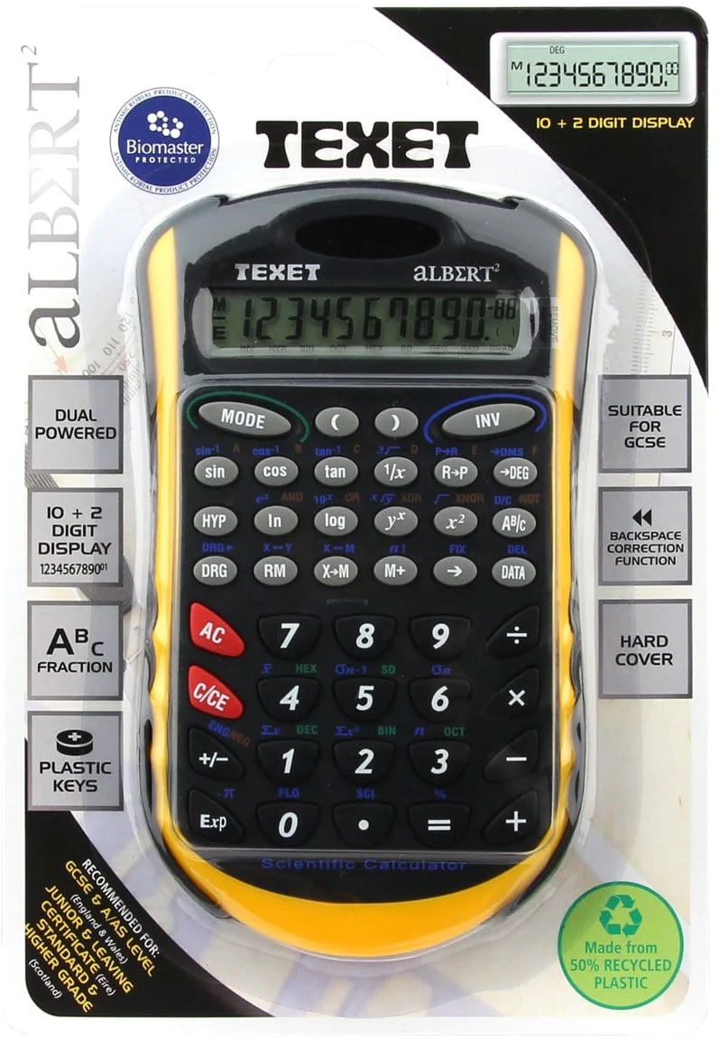 Calculator, Scientific Dual Powered, assorted
