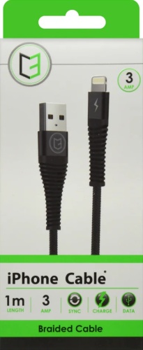 USB Cable, Iphone Lightning Cable, 1m Braided