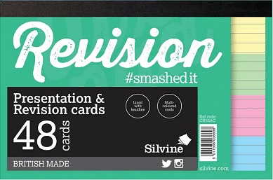 Revision/Presentation Cards, 152x102mm, Luxpad 4 assorted colours, 48's
