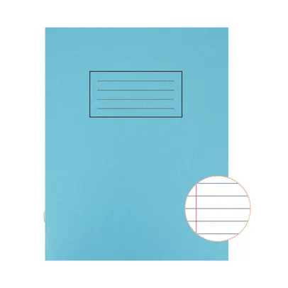 Exercise Books, Silvine 229 x 178mm Ruled Blue