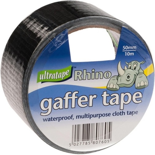 Tape, Gaffer/Cloth Tape, 50mm x 10m, Rhino Black