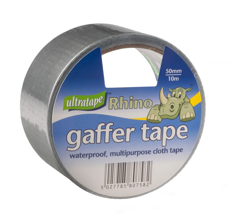 Tape, Gaffer/Cloth Tape, 50mm x 10m, Rhino Silver