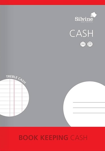 Book Keeping, 'Cash' A4, 32 Pages, Printed 'Treble Cash'