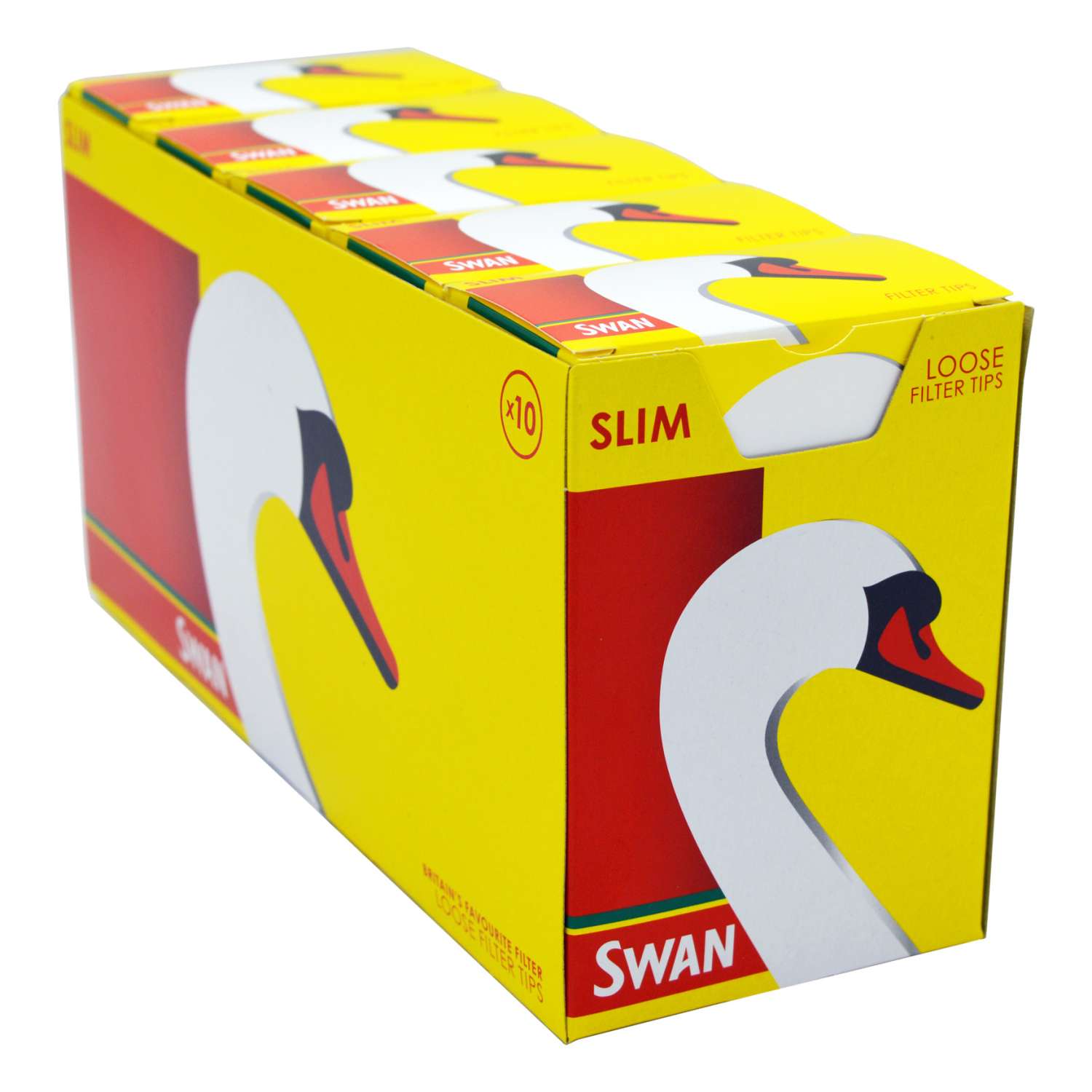 Swan Slim Loose Filter Tips 165's x 10