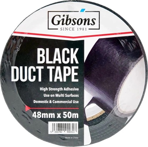 Tape, 48mm x 50m, Duct Tape, Black