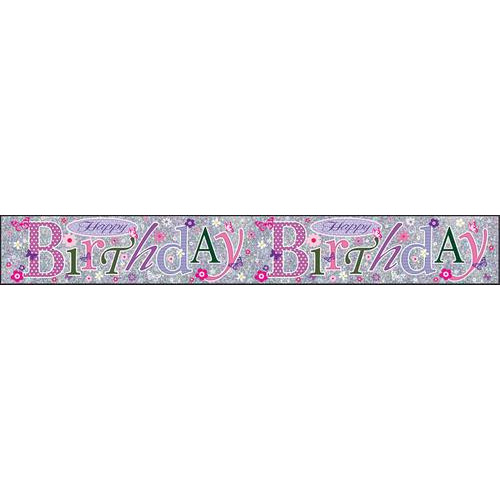 Party Banners, Holographic, Happy Birthday