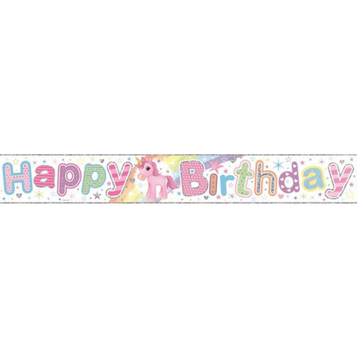 Party Banners, Holographic, Happy Birthday