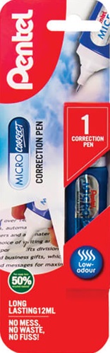 Correction Pen, Pentel Micro-Correct Pen, 12ml