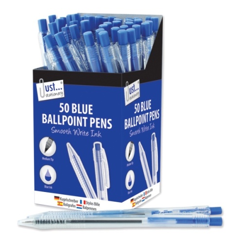 Pens, Smooth Write Retractable Blue