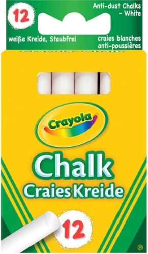 Chalks, Crayola White, Anti Dust, 12's