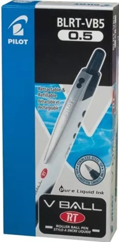 Pens, Pilot V-Ball Retractable 0.5mm Black, Boxed