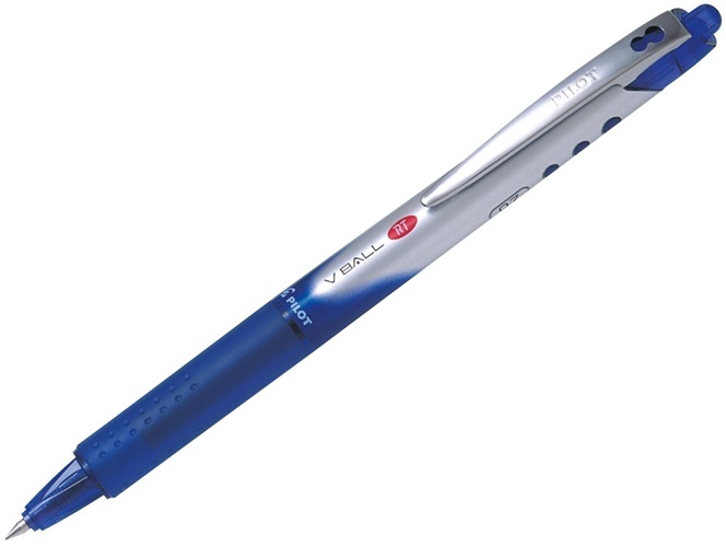 Pens, Pilot V-Ball Retractable 0.7mm Blue, Boxed