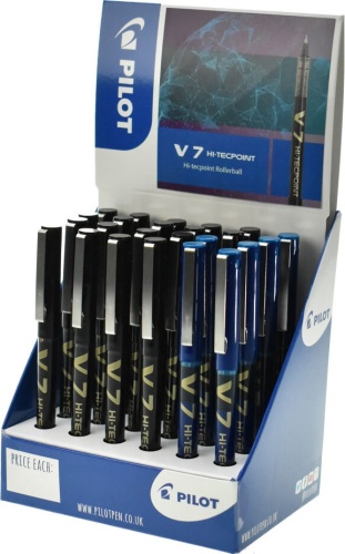 Pens, Pilot V7 Black & Blue, Display