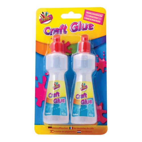 Glue set, Craft Glue 80ml bottle, Twin Pack