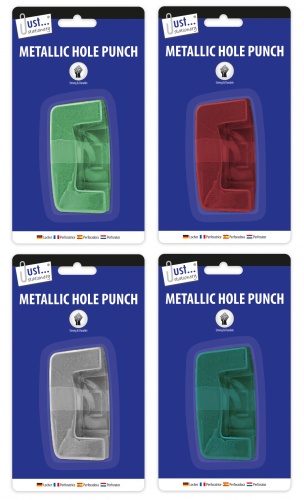 Hole Punch, Metallic, assorted Colours