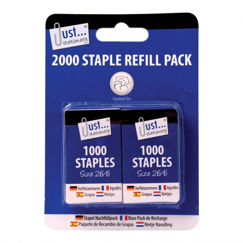 Staples, 26-6, 1000's, Twin Pack